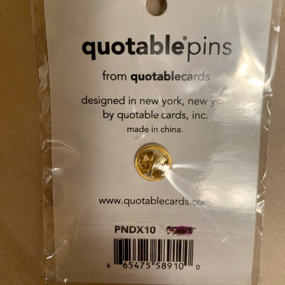 NWT Quotable Pins JFK Quote - Picture 2 of 3